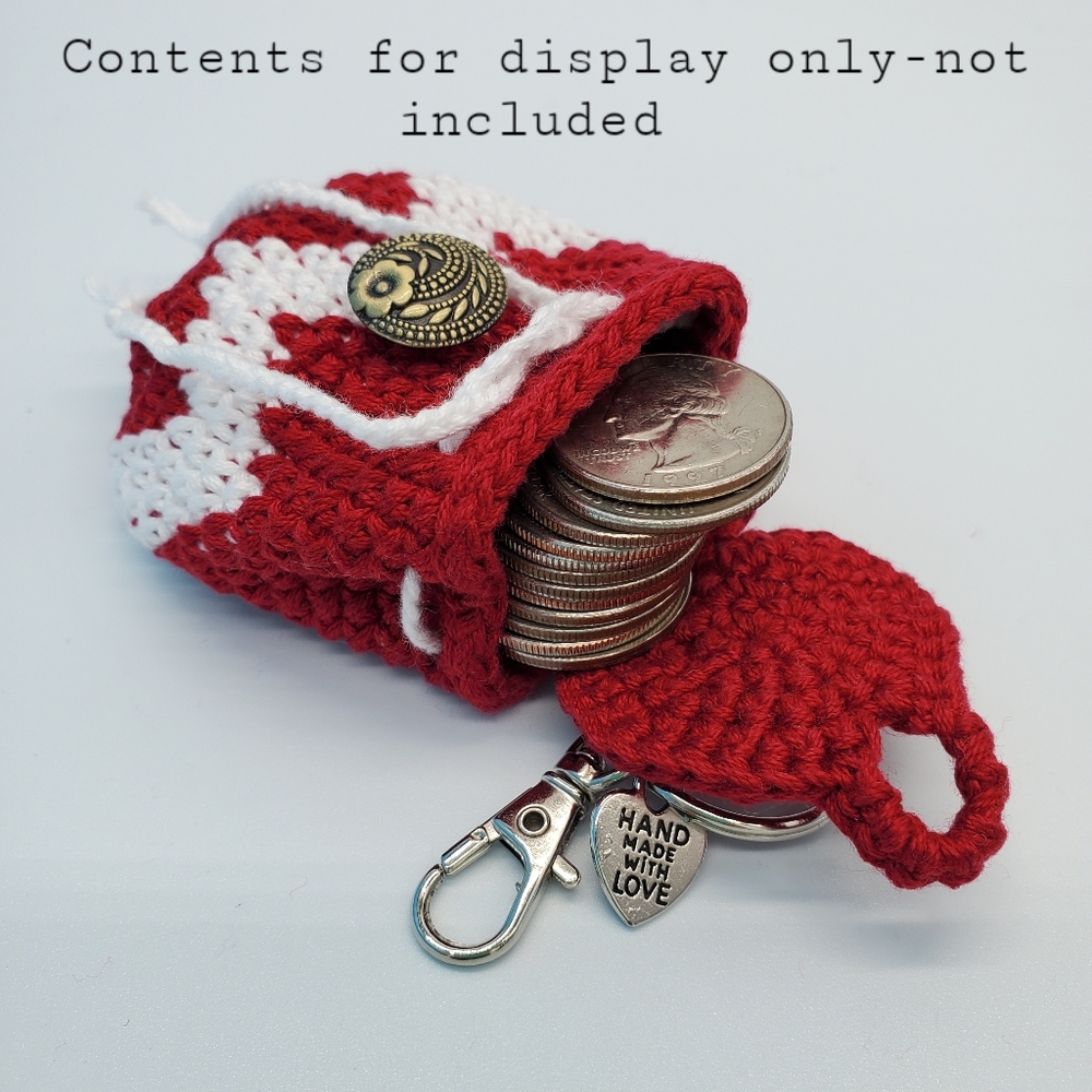 Mini Backpack Crochet Coin Purse
